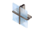 Murs rideaux en aluminium vitrés commodes flexibles avec des traitements de surface de relief de modèle fournisseur