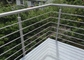 Balustrade de balcon d&amp;#39;acier inoxydable de résistance à la corrosion avec différents processus de polissage fournisseur