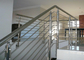 Balustrade en verre adaptée aux besoins du client de conception d&amp;#39;escalier, balustrade en verre d&amp;#39;acier inoxydable d&amp;#39;esthétique fournisseur
