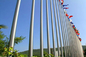 Divers poteaux de drapeau d&amp;#39;acier inoxydable de forme pour des places de ville / terminaux / stades de douane fournisseur