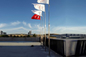 Polonais de drapeau télescopant segmenté par école, polonais de drapeau fournisseur