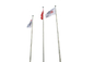 Petit pôle de drapeau de bureau léger, base ronde de support de mât de drapeau intérieur conique fournisseur